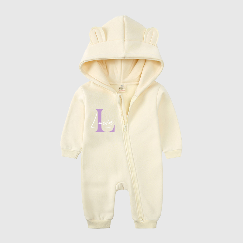 Personalized Baby Bear Cozy Romper| Cloth115