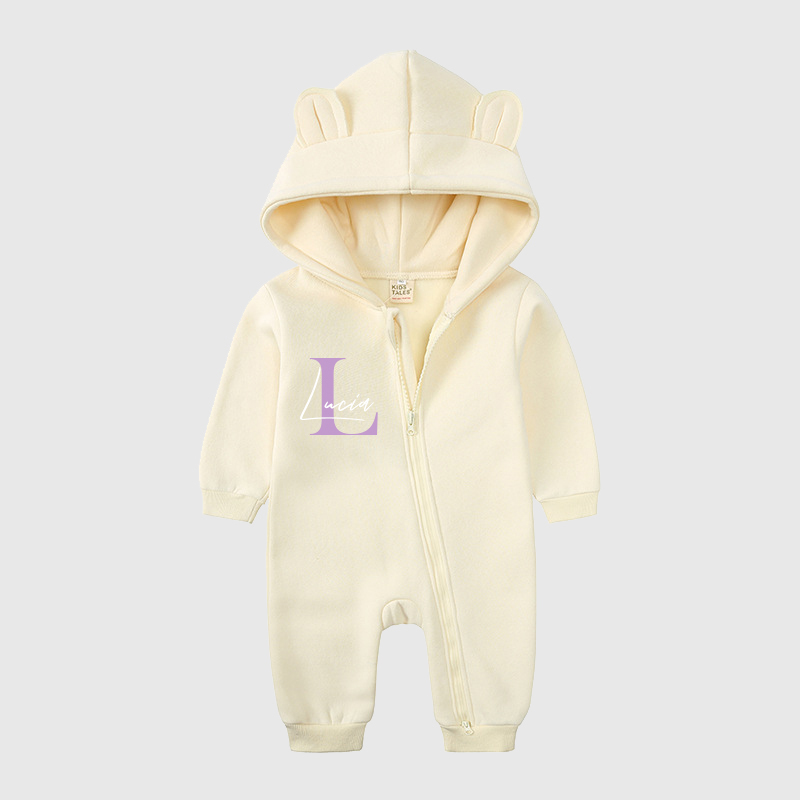 Personalized Baby Bear Cozy Romper| Cloth115