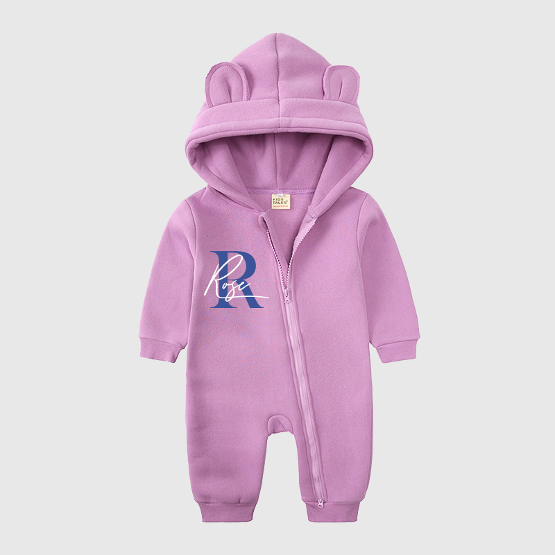 Personalized Baby Bear Cozy Romper| Cloth115