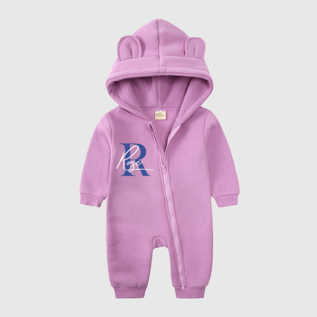 Personalized Baby Bear Cozy Romper| Cloth115