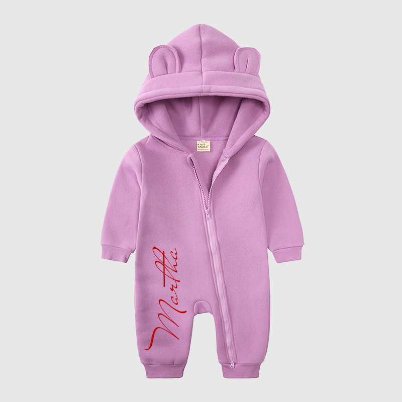 Personalized Baby Bear Cozy Romper| Cloth98