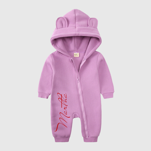 Personalized Baby Bear Cozy Romper| Cloth98