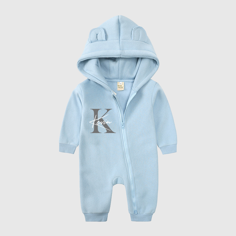 Personalized Baby Bear Cozy Romper| Cloth115