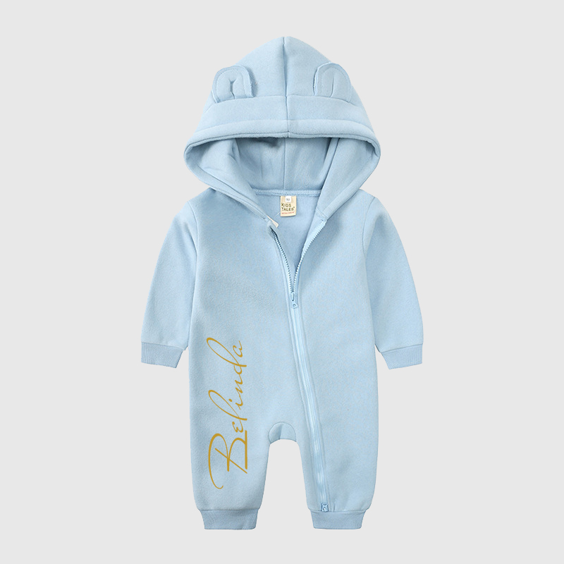 Personalized Baby Bear Cozy Romper| Cloth98