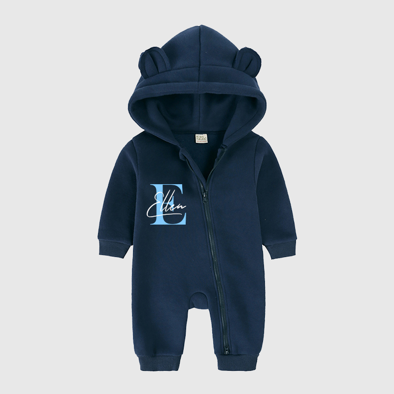 Personalized Baby Bear Cozy Romper| Cloth115