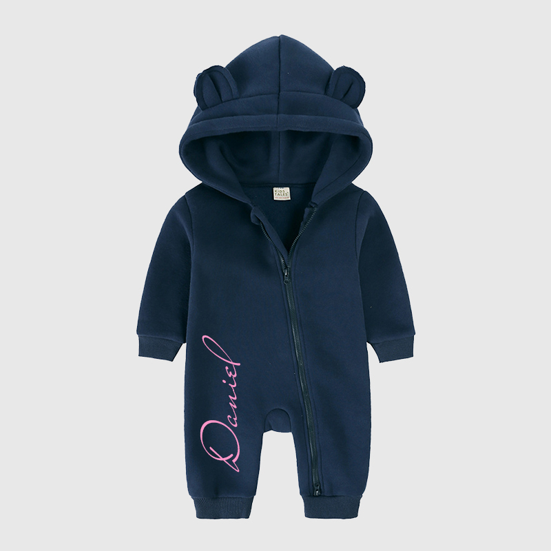 Personalized Baby Bear Cozy Romper| Cloth98