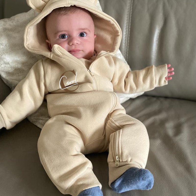 Personalized Baby Bear Cozy Romper| Cloth115