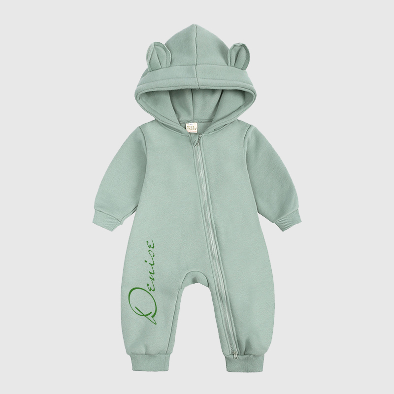 Personalized Baby Bear Cozy Romper| Cloth98