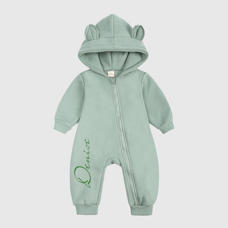 Personalized Baby Bear Cozy Romper| Cloth98