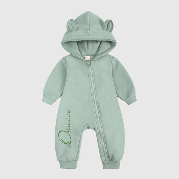 Personalized Baby Bear Cozy Romper| Cloth98