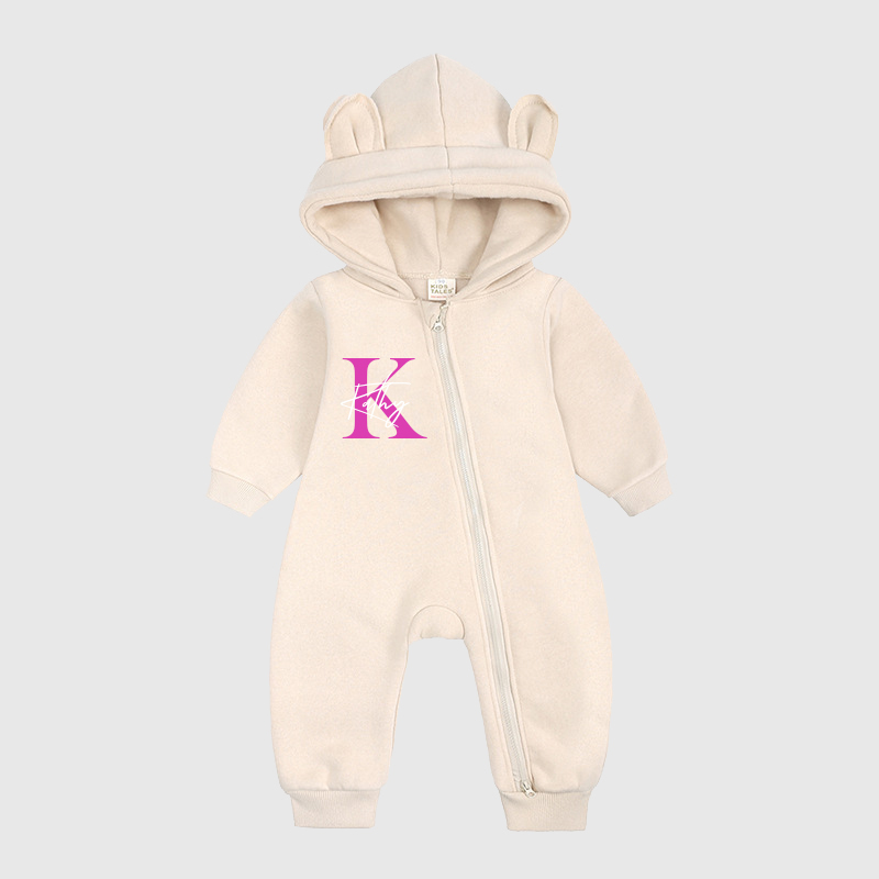 Personalized Baby Bear Cozy Romper| Cloth115
