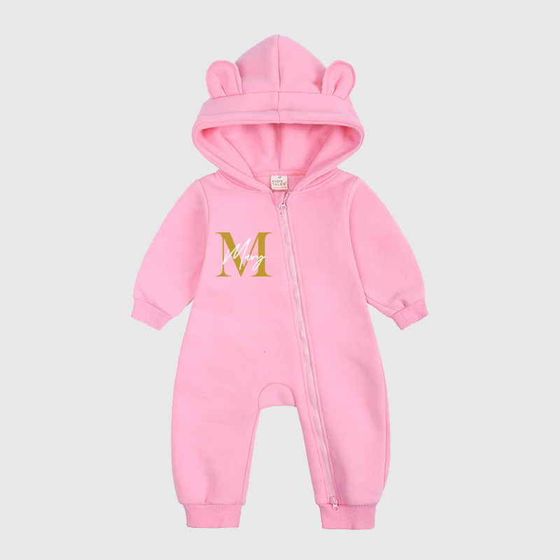 Personalized Baby Bear Cozy Romper| Cloth115