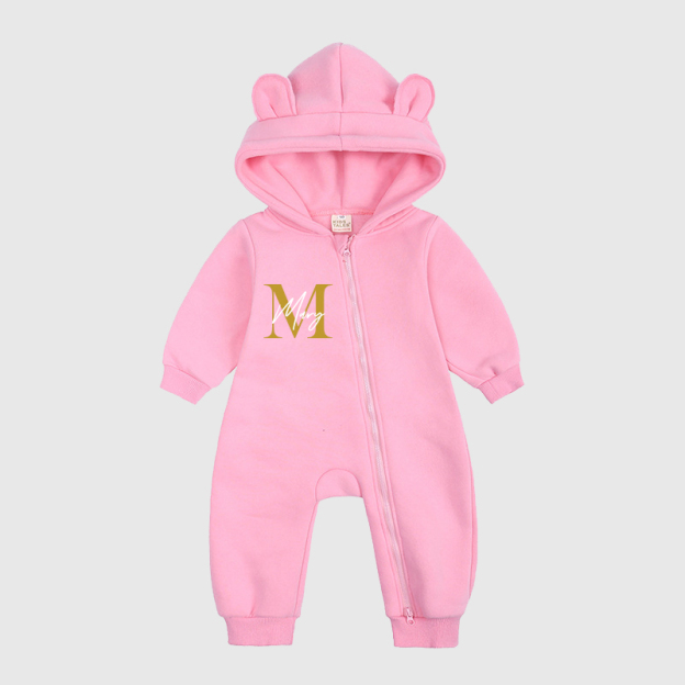 Personalized Baby Bear Cozy Romper| Cloth115