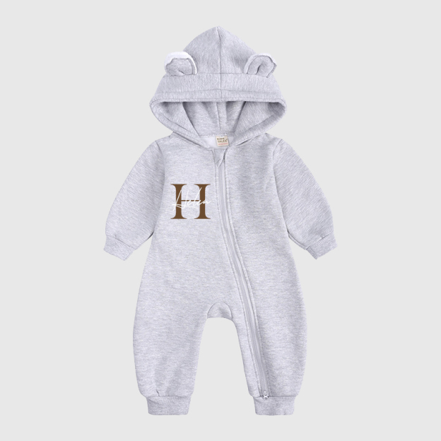Personalized Baby Bear Cozy Romper| Cloth115