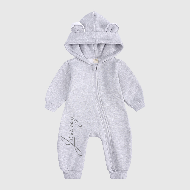 Personalized Baby Bear Cozy Romper| Cloth98