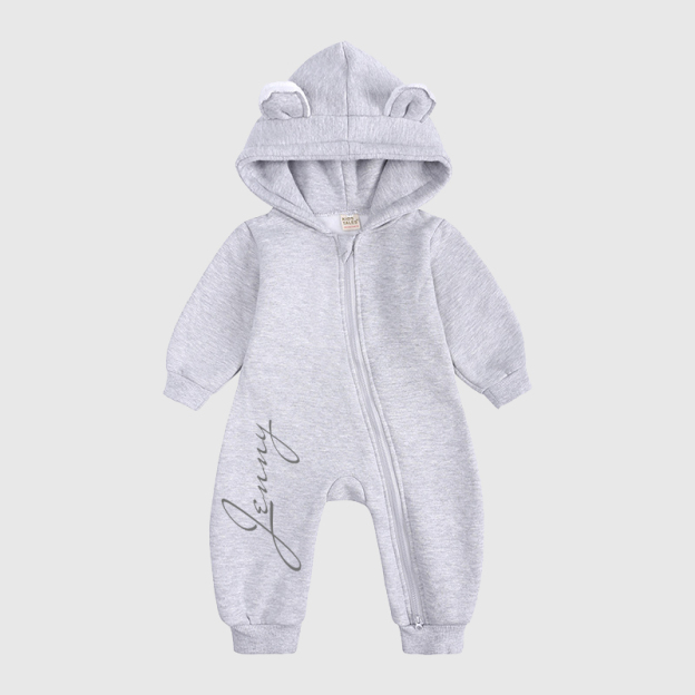 Personalized Baby Bear Cozy Romper| Cloth98