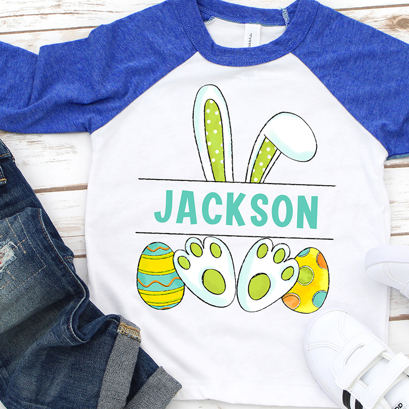 Personalized Kids Easter Long Sleeves Shirt| Cloth124