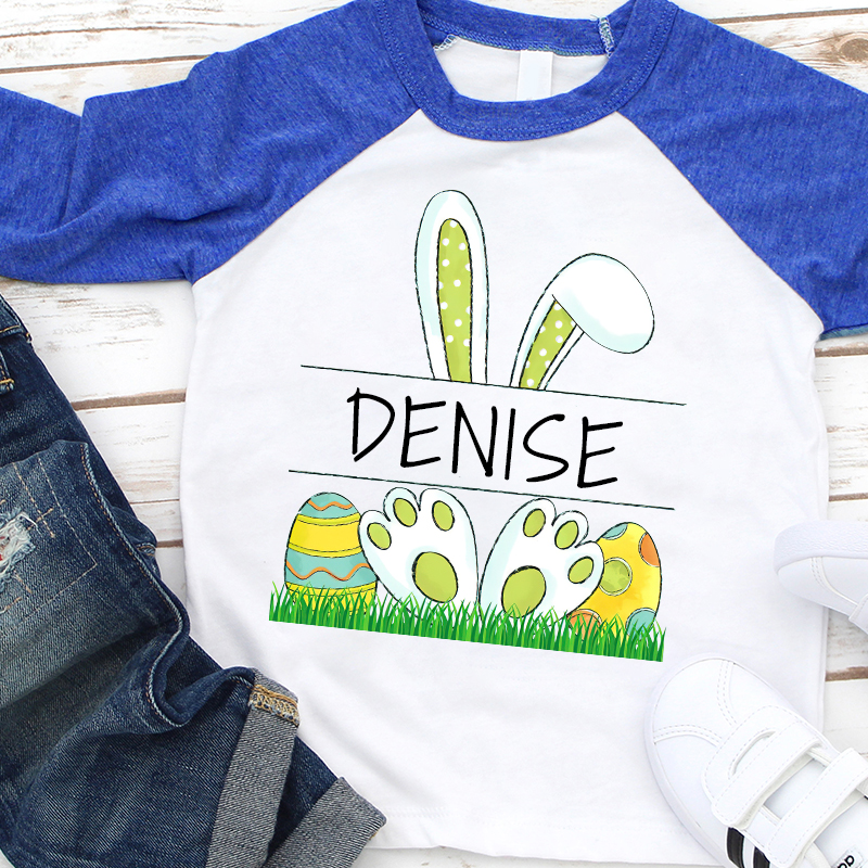 Personalized Kids Easter Cute Long Sleeves Shirt| Cloth131