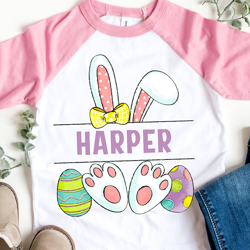 Personalized Kids Easter Long Sleeves Shirt| Cloth124