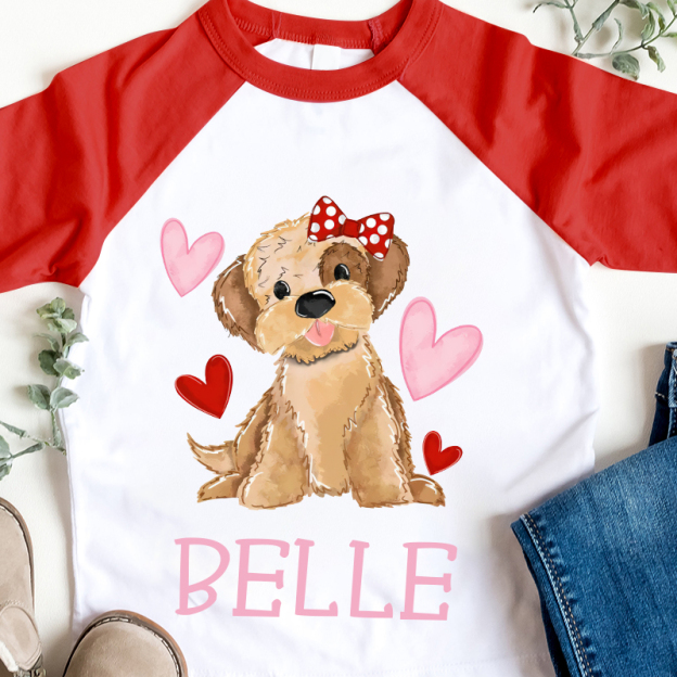 Personalized Kid Valentine's Day Long Sleeves Shirt| Cloth12432