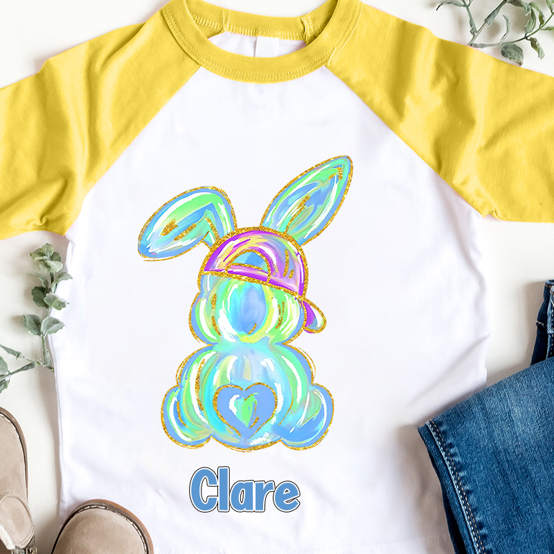 Personalized Kids Easter Bunny Long Sleeves Shirt| Cloth12439