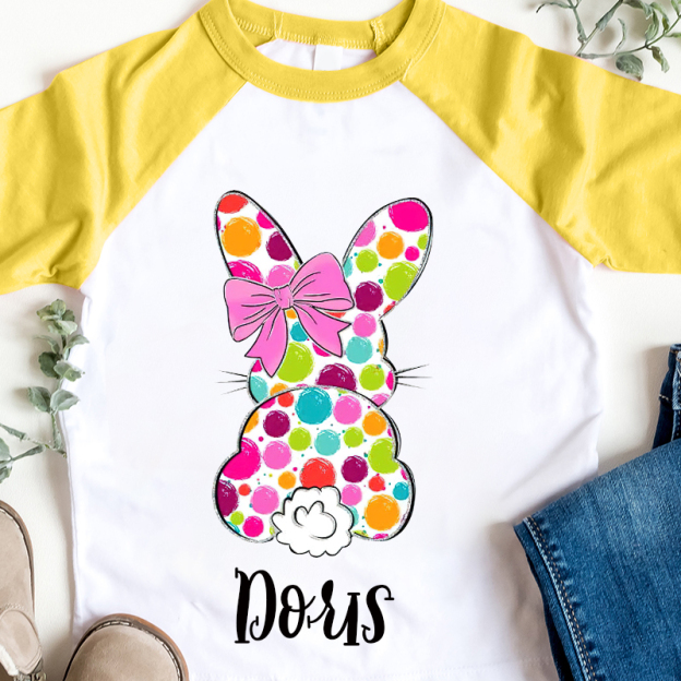 Personalized Kids Easter Bunny Long Sleeves Shirt| Cloth12443