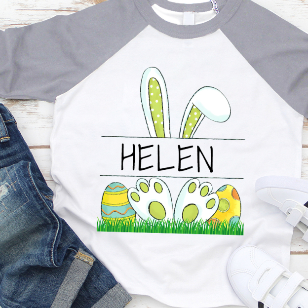 Personalized Kids Easter Cute Long Sleeves Shirt| Cloth131