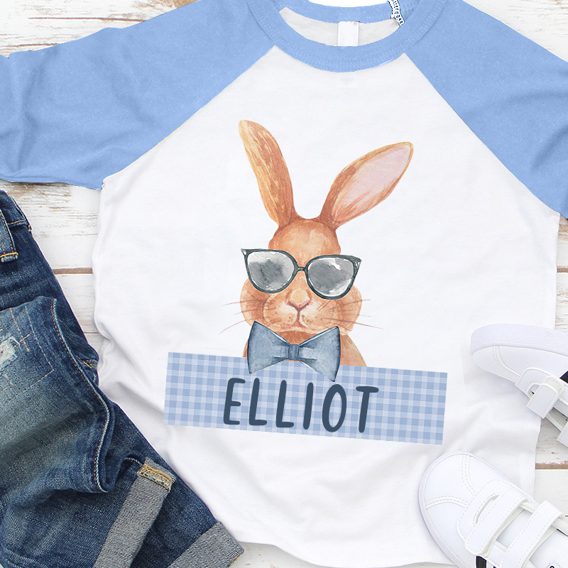 Personalized Kids Easter Bunny Long Sleeves Shirt| Cloth12430