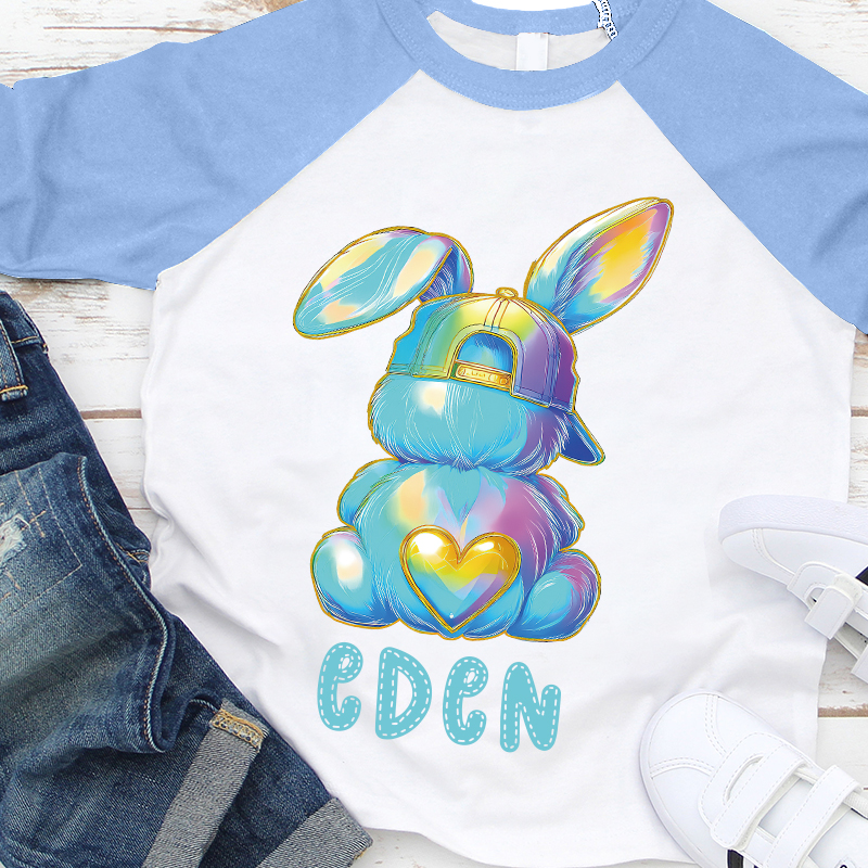 Personalized Kids Easter Bunny Long Sleeves Shirt| Cloth12444