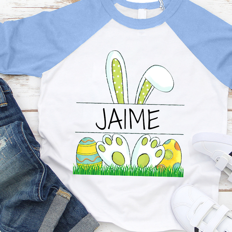 Personalized Kids Easter Cute Long Sleeves Shirt| Cloth131