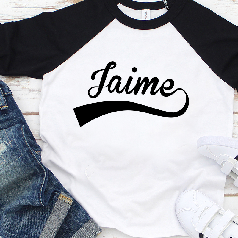 Personalized Name Baseball Long Sleeves Shirt| Cloth127