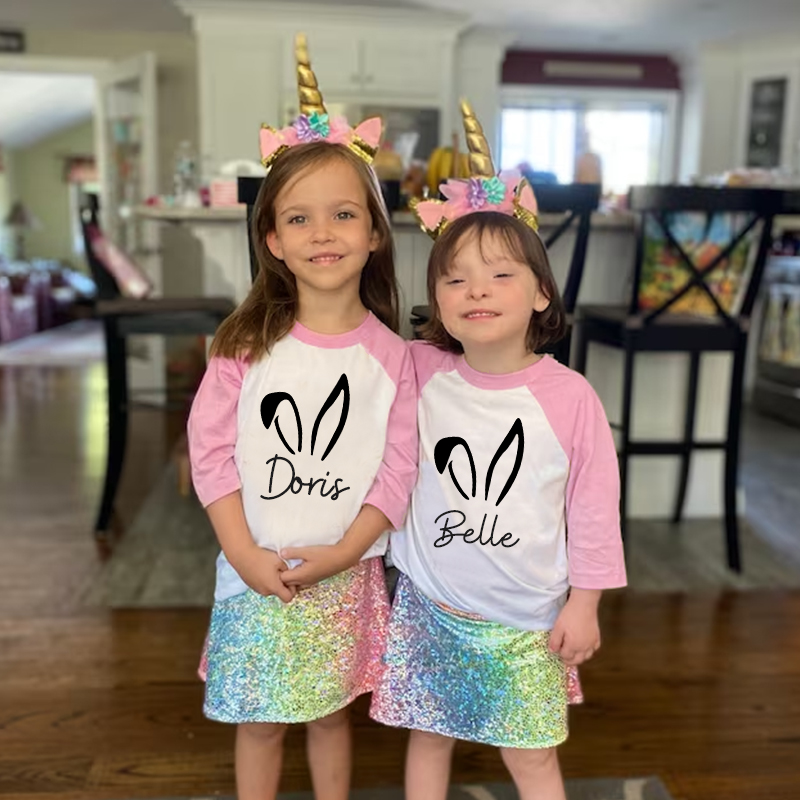 Personalized Kids Easter Long Sleeves Shirt| Cloth12425
