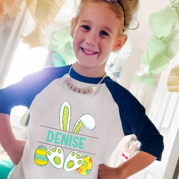 Personalized Kids Easter Long Sleeves Shirt| Cloth124