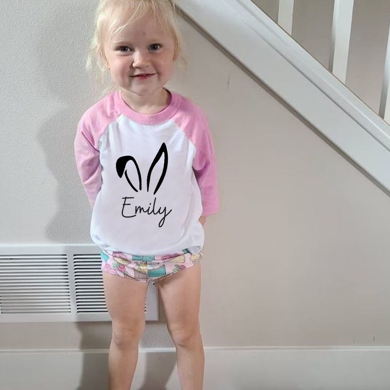 Personalized Kids Easter Long Sleeves Shirt| Cloth12425