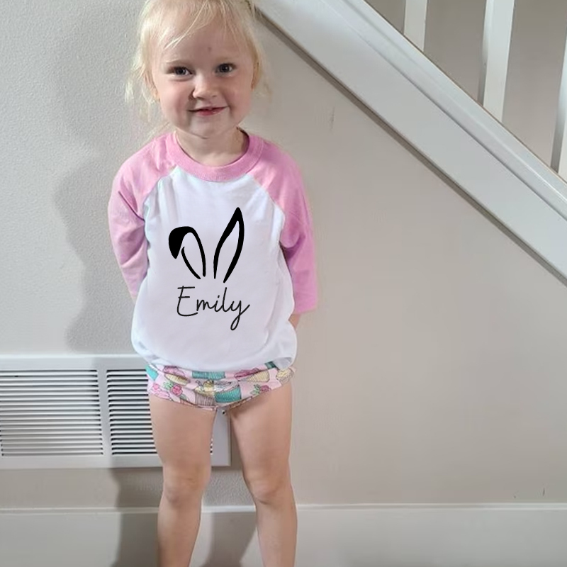 Personalized Kids Easter Long Sleeves Shirt| Cloth12425