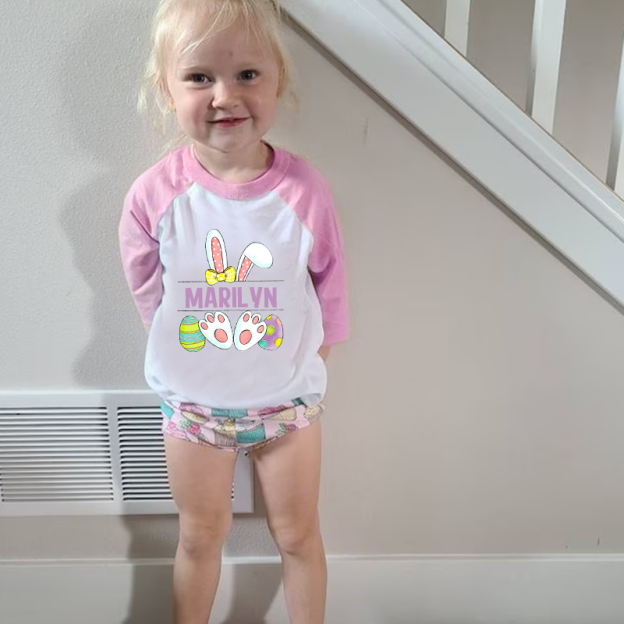 Personalized Kids Easter Long Sleeves Shirt| Cloth124