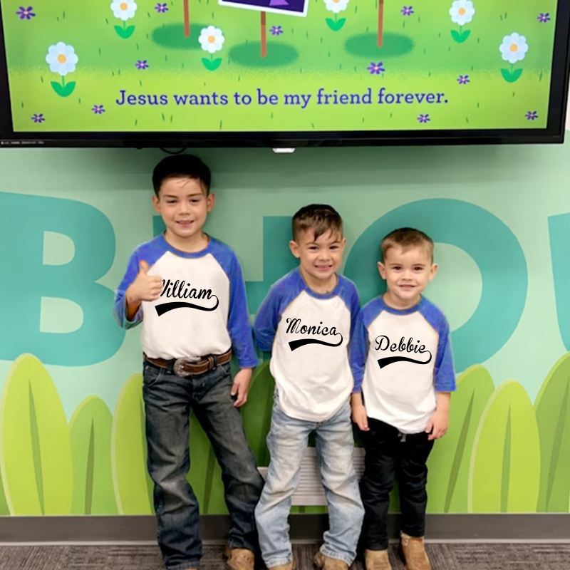 Personalized Name Baseball Long Sleeves Shirt| Cloth127