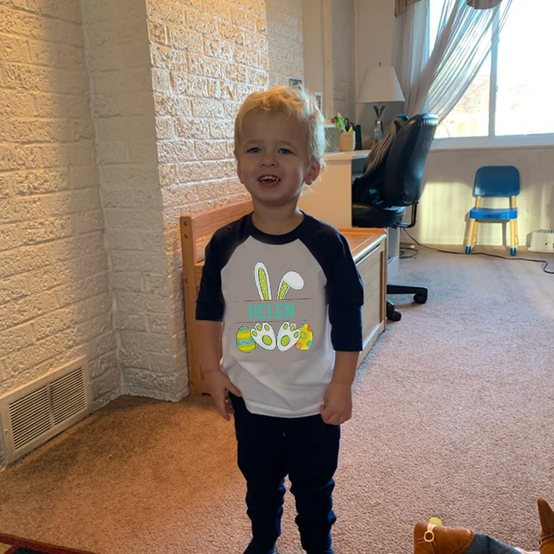 Personalized Kids Easter Long Sleeves Shirt| Cloth124