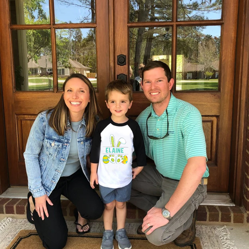 Personalized Kids Easter Long Sleeves Shirt| Cloth124