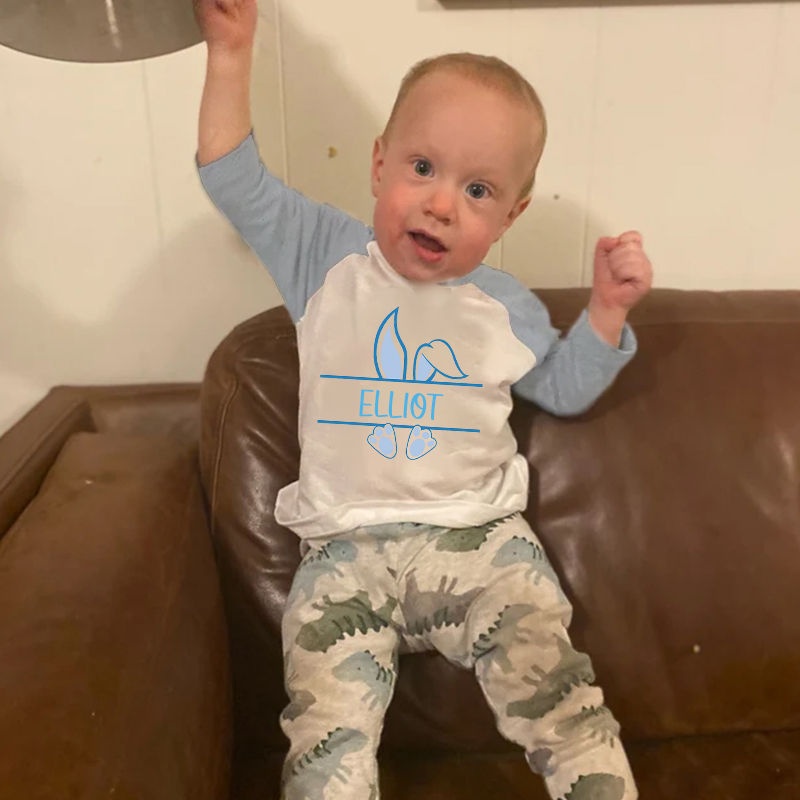 Personalized Kids Easter Long Sleeves Shirt| Cloth12424