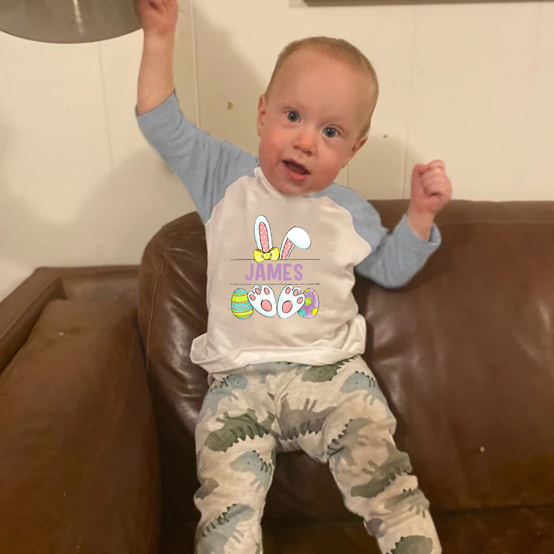 Personalized Kids Easter Long Sleeves Shirt| Cloth124