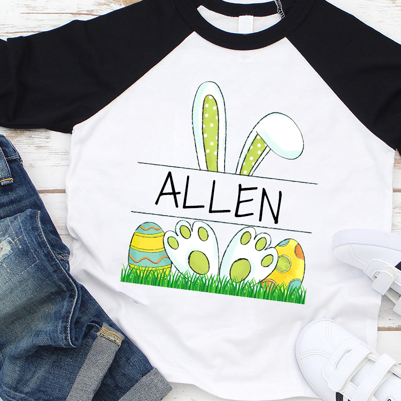Personalized Kids Easter Cute Long Sleeves Shirt| Cloth131