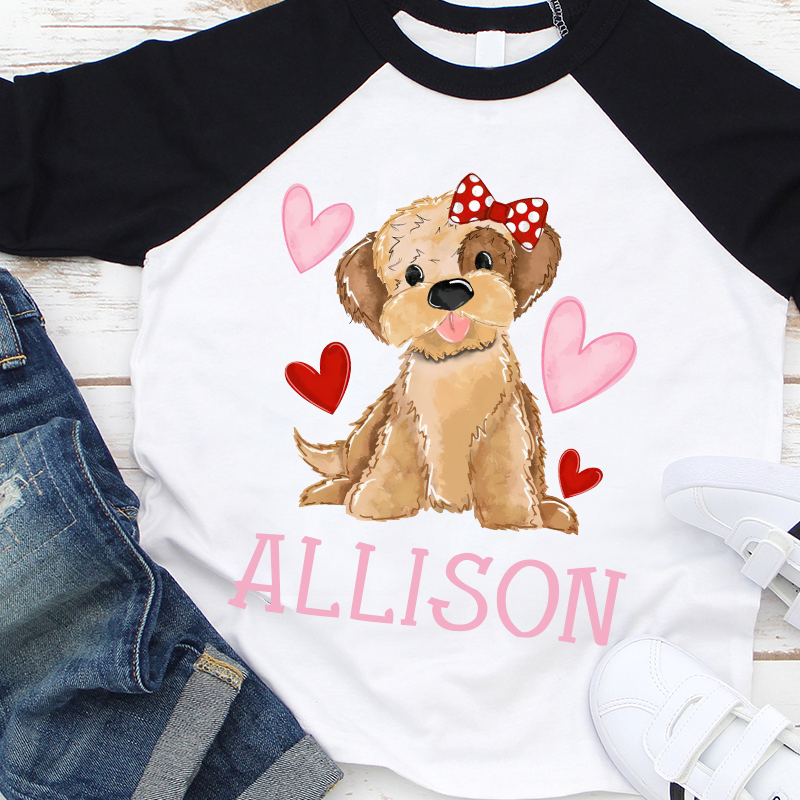 Personalized Kid Valentine's Day Long Sleeves Shirt| Cloth12432