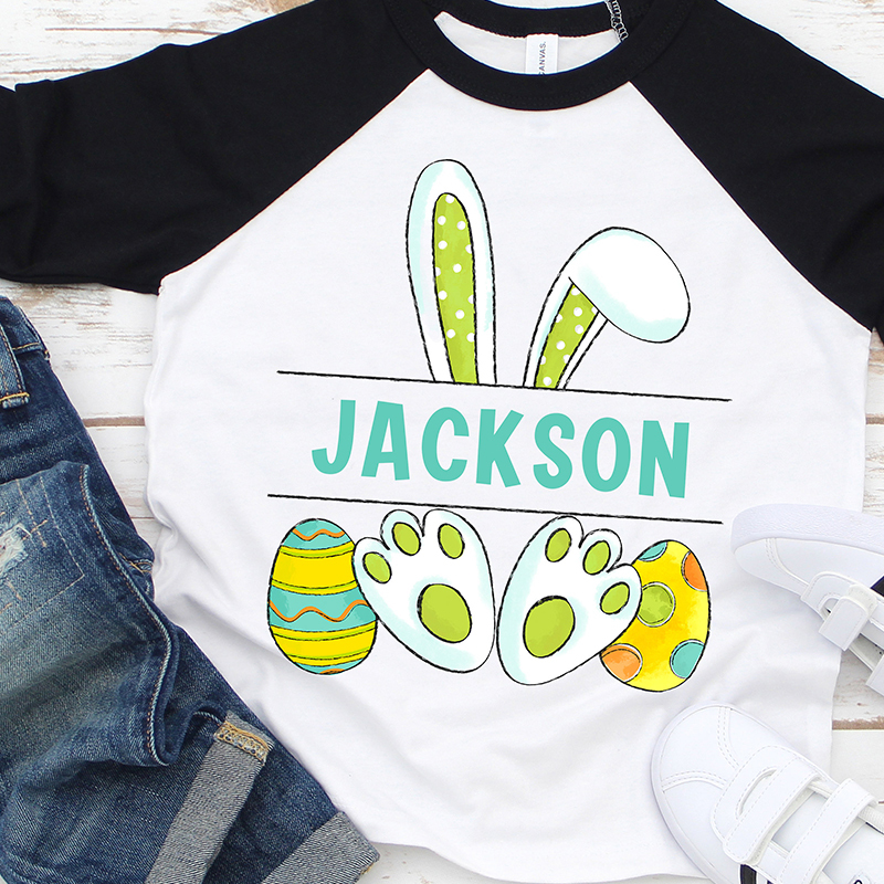 Personalized Kids Easter Long Sleeves Shirt| Cloth124