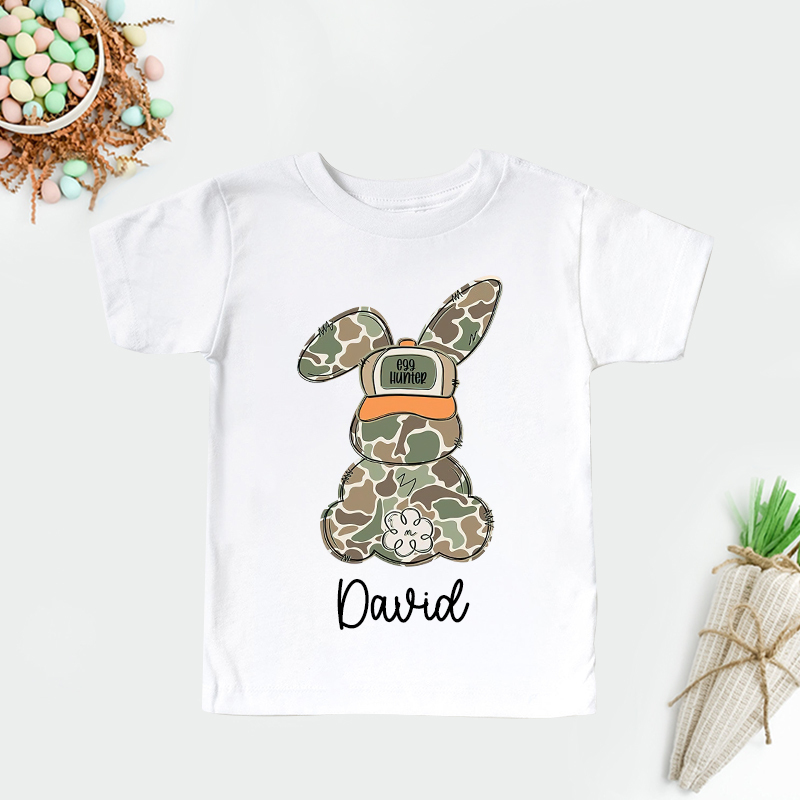 Personalized Kids Bunny Summer T-Shirt| Cloth1415