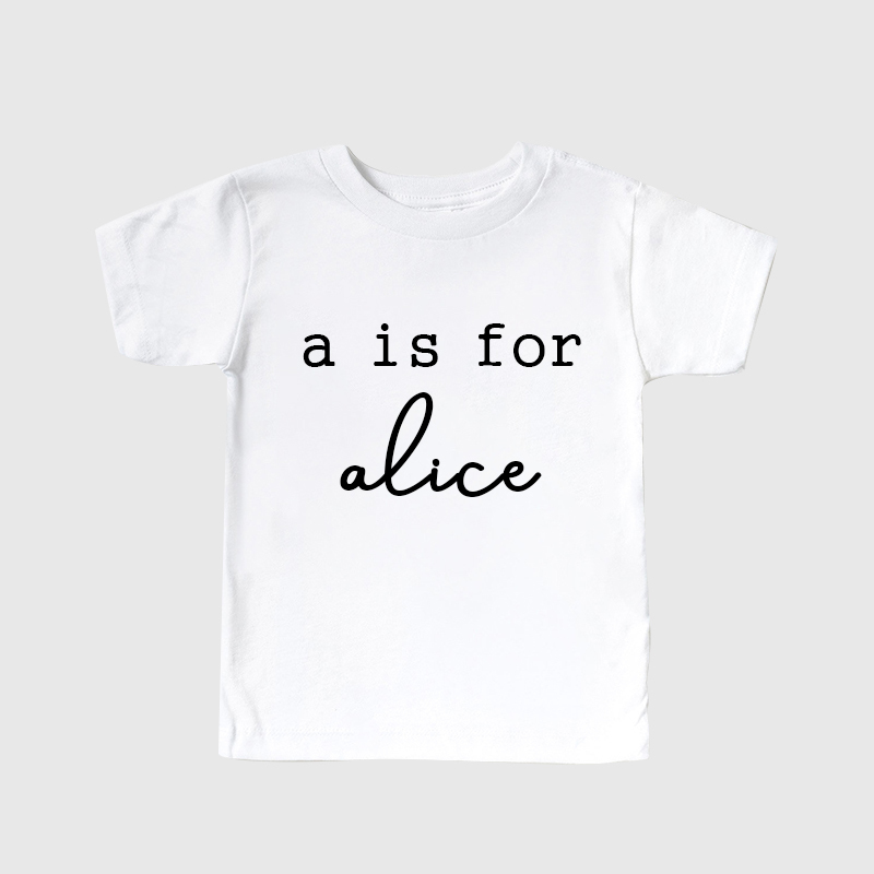 Personalized Kids Cozy Name T-Shirt| Cloth126