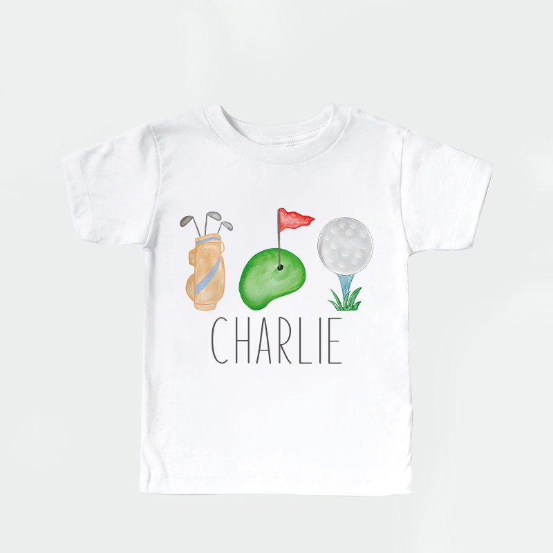 Personalized Kid Future Golfer Name T-Shirt| Cloth1433