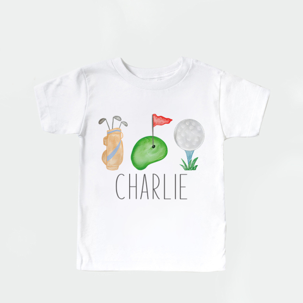 Personalized Kid Future Golfer Name T-Shirt| Cloth1433