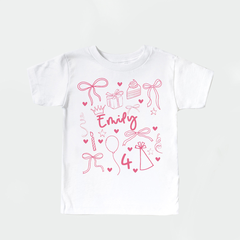 Personalized Girl Birthday Cozy T-Shirt| Cloth1468