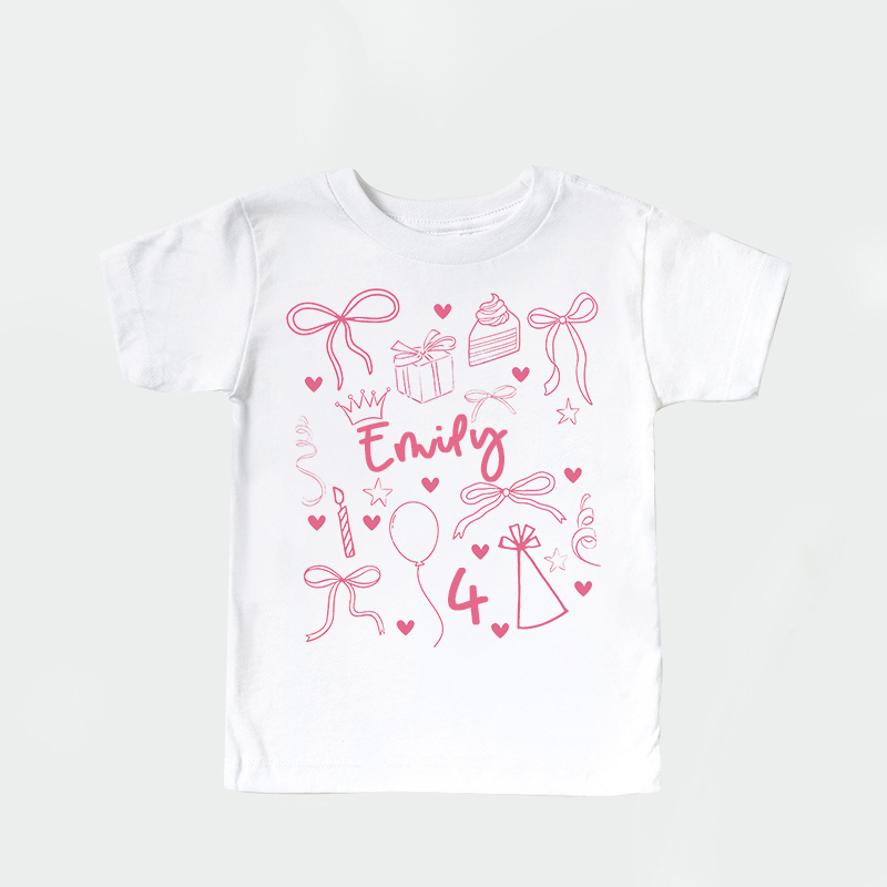 Personalized Girl Birthday Cozy T-Shirt| Cloth1468